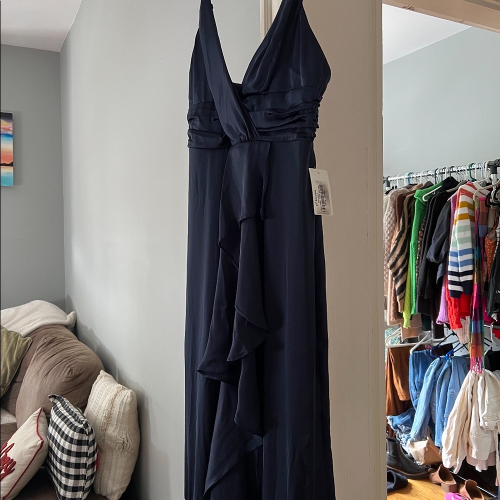 Navy blue maxi dress